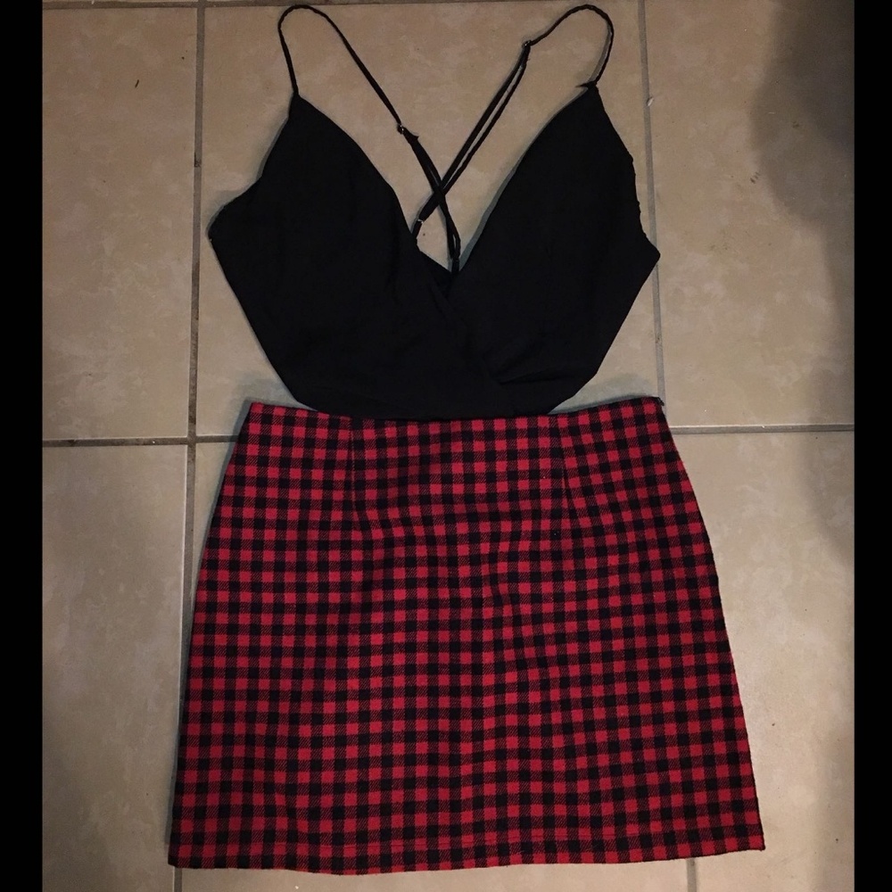 Checkered Skirt